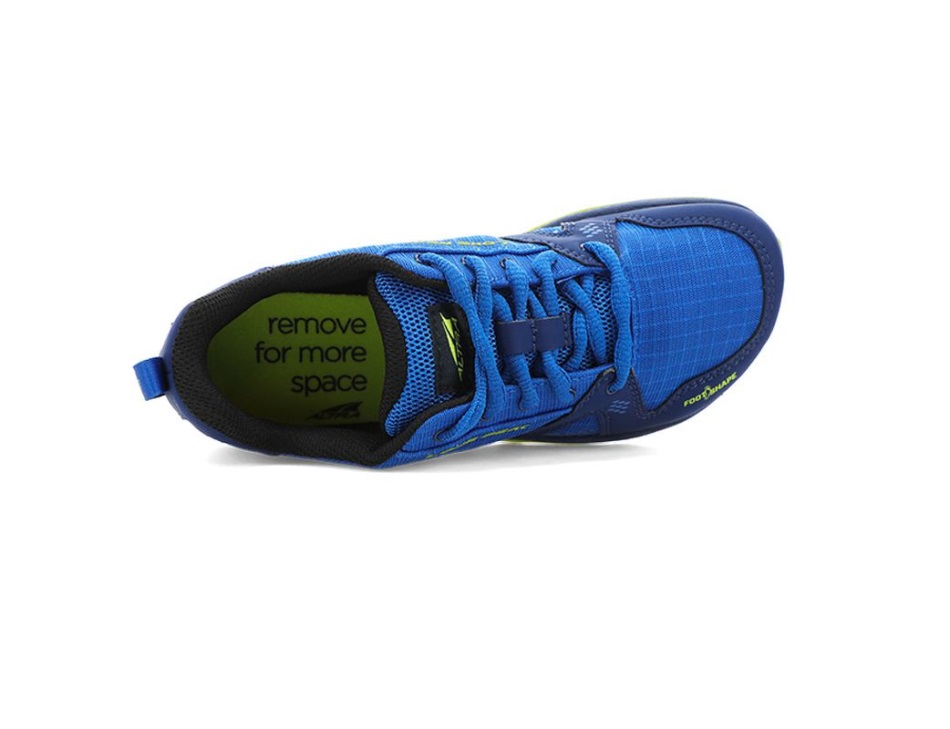 Altrarun LONE PEAK Youth Blue-Lime